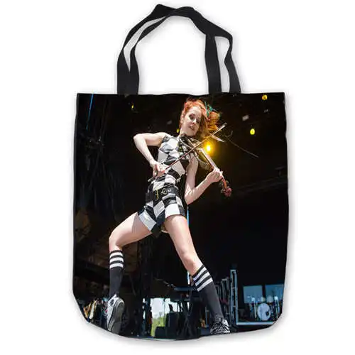 Пользовательские холщовые lindsey-stirling ToteBags ручные сумки сумка для покупок повседневные пляжные сумки складные 180911-04-63 - Цвет: Tote Bags