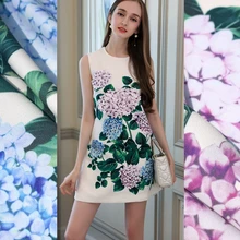 128*150 см/шт. Расположение Гортензия бежевый низ стрейч льняная текстура ткань для платья telas tissu tissus au метр costura ткани