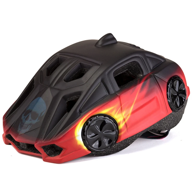 

BATFOX Cycling Helmet Taillight Children Bicycle Helmet Rear Light 250g Kids MTB Bike Safety Sports Helmet 48-52cm