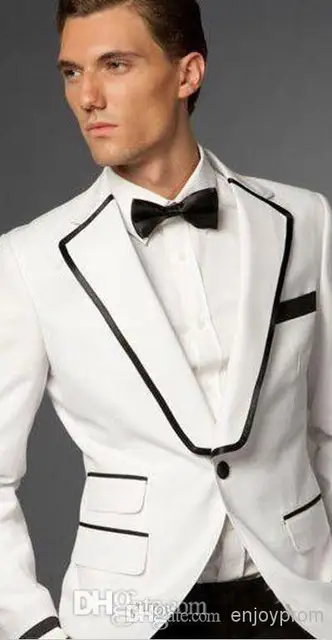 Latest Coat Pant Designs White Wedding Suits For Men Slim Fit Suit Latest Coat Pant Designs White Wedding Suits For Men Slim Fit Suit Trim Prom Groom Blazer