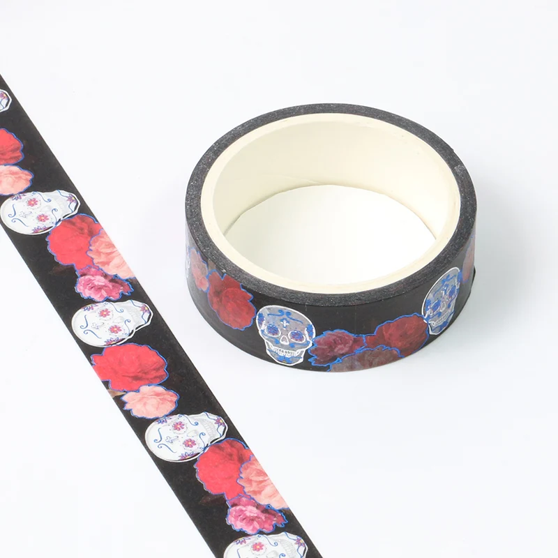 

NEW Gothic dark spell Mysterious Devil World Skull head Crow Creative Washi Tape DIY Scrapbooking Sticker Masking Tape