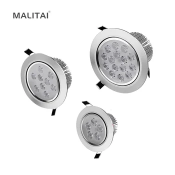 

85V-265V 3W 5W 7W 9W 12W 15W 18W LED Spotlight Bulb lamp Recessed Downlight Ceiling light + Driver For Kitchen Hallway lighting