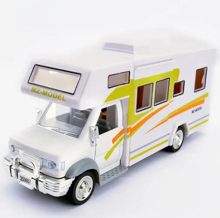1:32 RV автомобиль мебель установлен более двери звук и свет обратно к сплава силы Car modelschildren DIY игровой дом игрушки