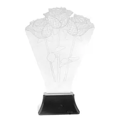 Фирменная Новинка USB 3D светодиодный настольная лампа ночник фонарь-ночник Рождественский подарок Новая роза