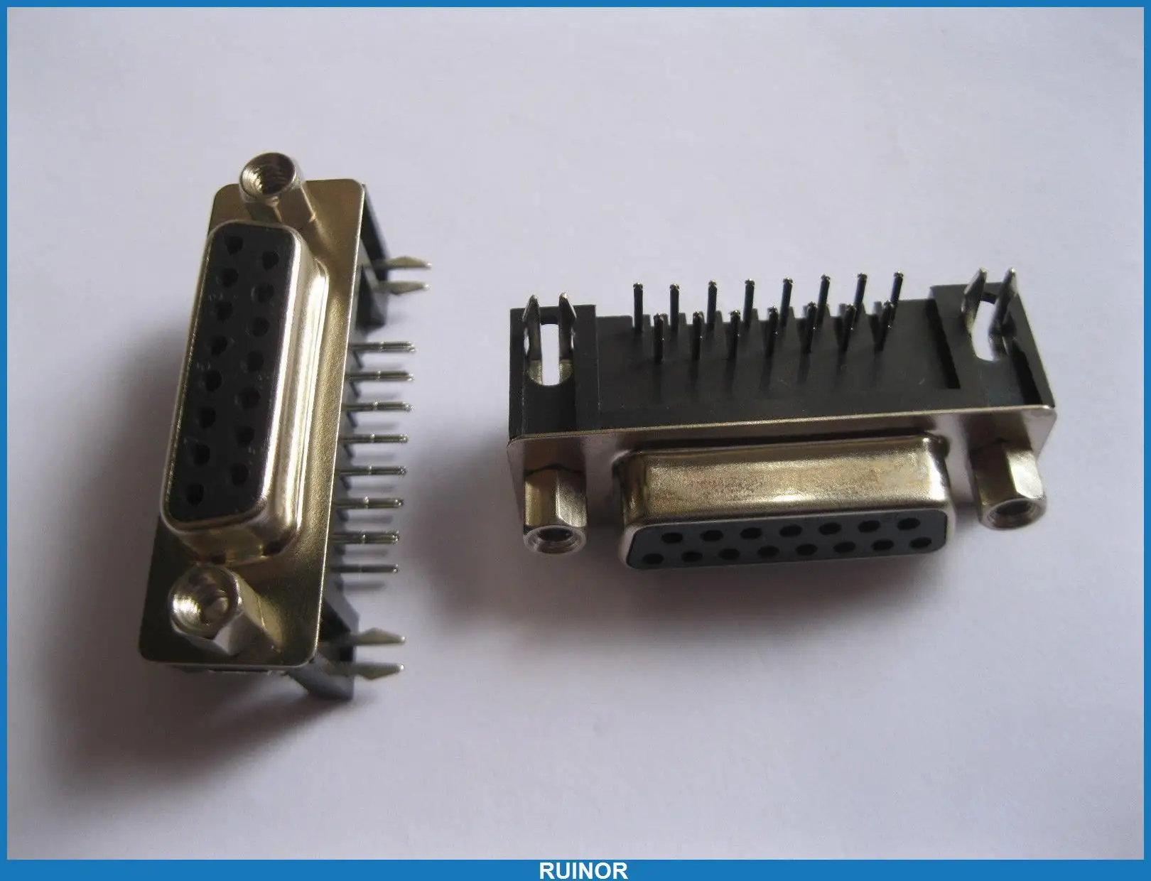 10 шт. D Sub 15 контактный гнездовой разъем прямоугольный 2 рядный|l connector|row pin |