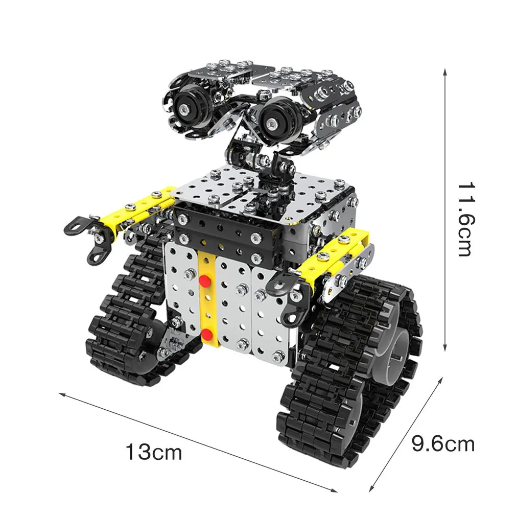 DIY 470 шт из нержавеющей стали плитка робот статическая скользящая сплав собранная игрушка робот Детская комната украшения подарок