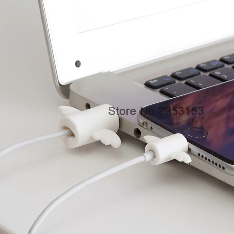 10pcs/lot USB Charger Data Cable Saver Cord Protector Charging Cable