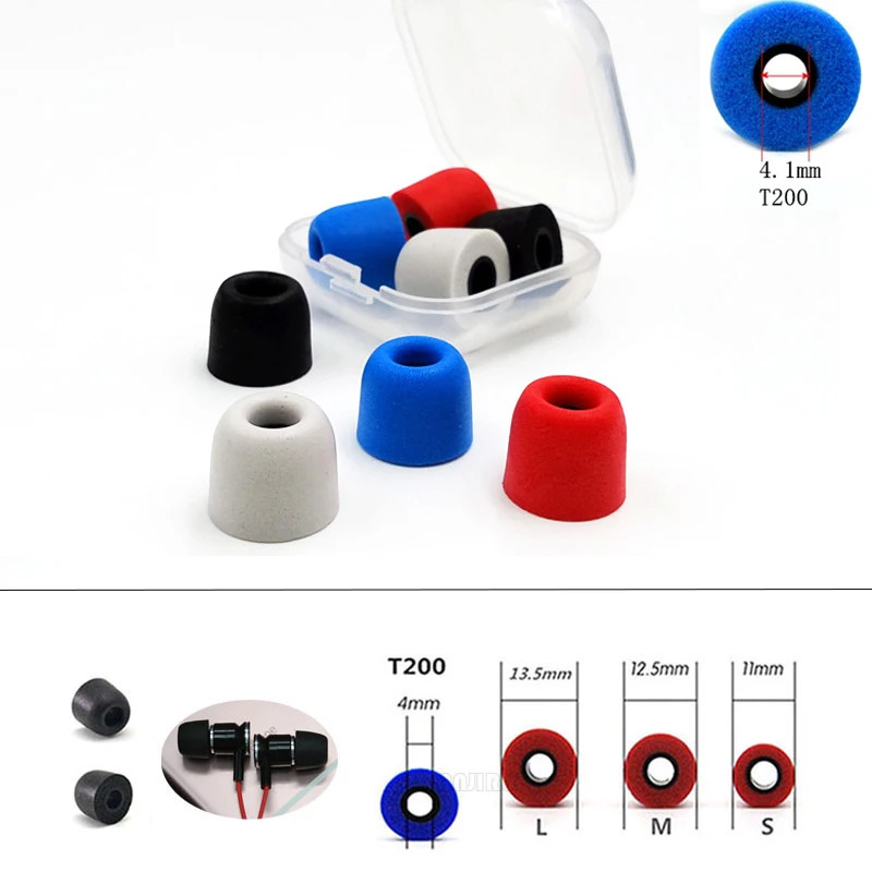 

4.1 mm Caliber Earphone Accessories 2pcs Headset Tips Ear Pads Memory Foam Sponge for Headphones Caliber accessories Earplug