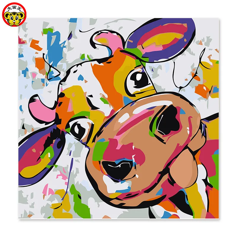 

painting by numbers art paint by number Color calf Draw on canvas Digital Painting Famous paintings Abstract painting Color guit