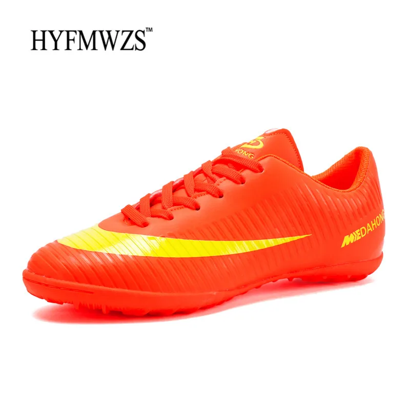 HYFMWZS 2018 رخيصة Chuteira فيوتيبول Krasovki الاطفال كرة القدم الأحذية Superfly الأصلي TF كرة القدم أحذية الرجال تنفس لكرة القدم المرابط