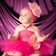 Милые элегантные чехлы с рисунком "розовый цветок пиона, кружевное платье-пачка детское платье ручной работы; платье-пачка с головной повязкой для Свадебная вечеринка фото TS087
