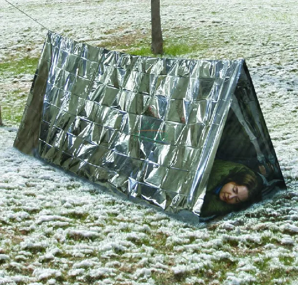Portable Folding Emergency Camping Shelter Tent Outdoor Survival Camping Shelter Tent for Fishing Camping Hiking 