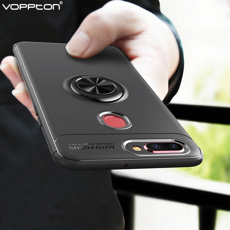 Voppton для OPPO A7 AX7 чехол Автомобильный держатель Стенд Магнитный кронштейн палец