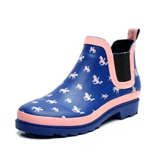 hit the color women s fashion rain boots water shoes Miss Han Ban shoes Seasons