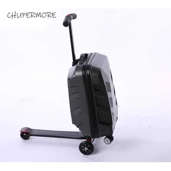 

CHUPERMORE Fashion Creative skateboard Rolling Luggage multifunction High quality Suitcases Wheels Men Women Trolley
