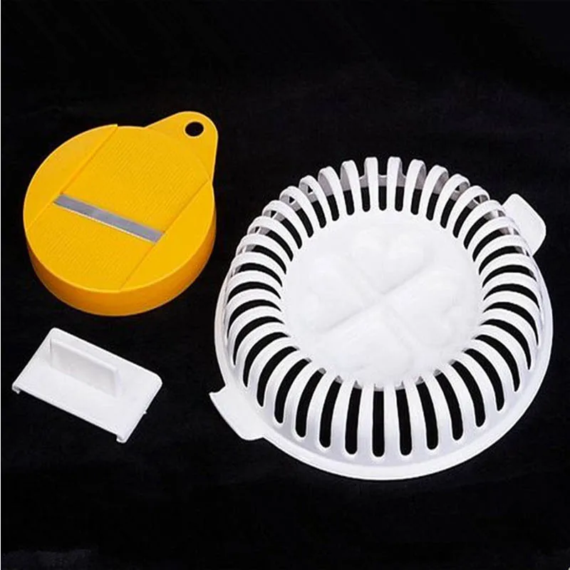 3pcs Low Calories Potato Chip Slicer Tools Homemade Microwave Potato Chips Maker Healthy Fresh Chip Making Machine Plastic