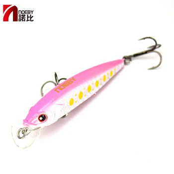 

NOEBY Floating Minnow Fishing Lure 70mm 6.5g 3D Eyes Lifelike Wobbler Hard Bait with VMC Hooks Sinking Fishing Tackle