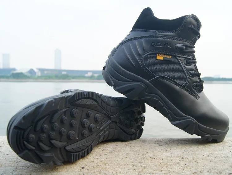 Походные уличные ботинки для мужчин; дышащие кожаные ботинки на молнии в стиле милитари; мужские ботинки для кемпинга, альпинизма, треккинга; кроссовки