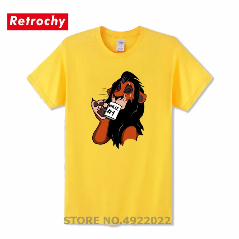 

New Arrival Men T Shirt Reggae Lion King Scar Uncl Adult Rasta Lion T-Shirt Novelty Camisetas Natural Cotton Short Sleeve Tshirt