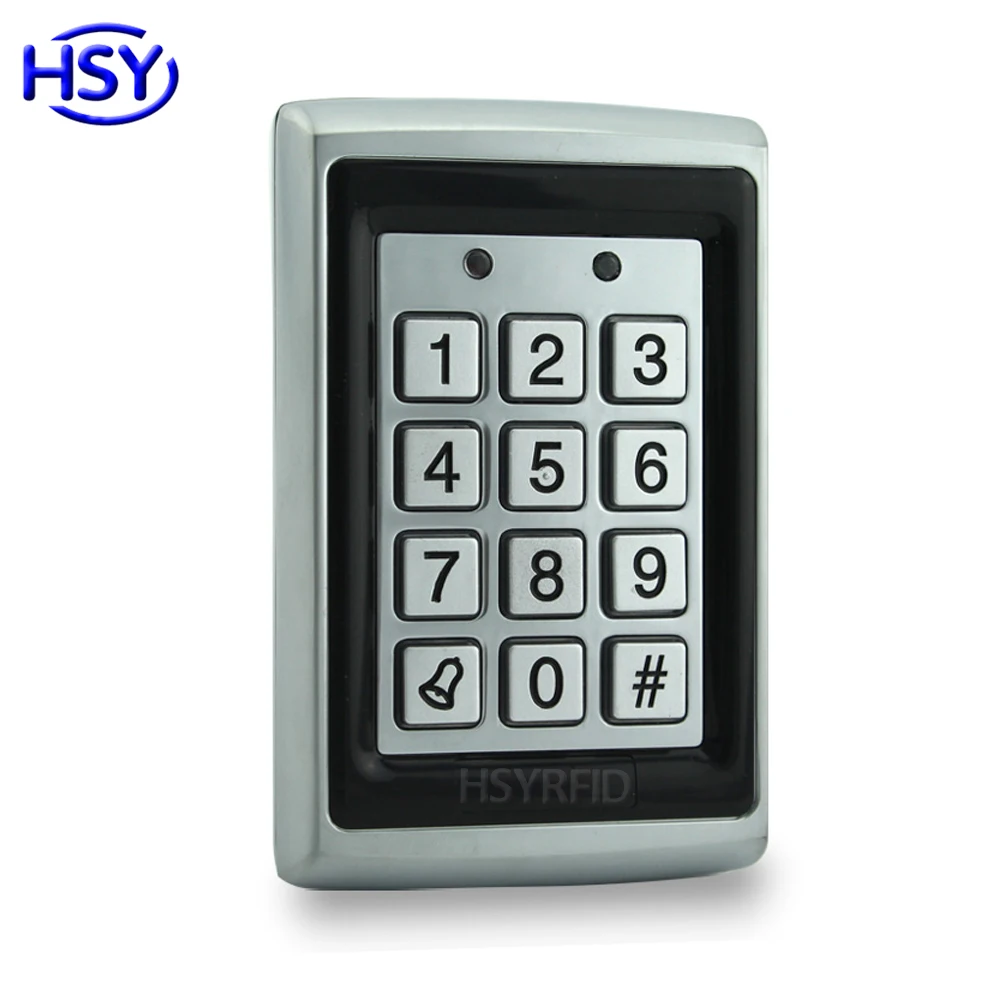 

Metal Case Standalone Keypad Access Control RFID Proximity ID EM Card Keytags Single Door Keyboard Controller system