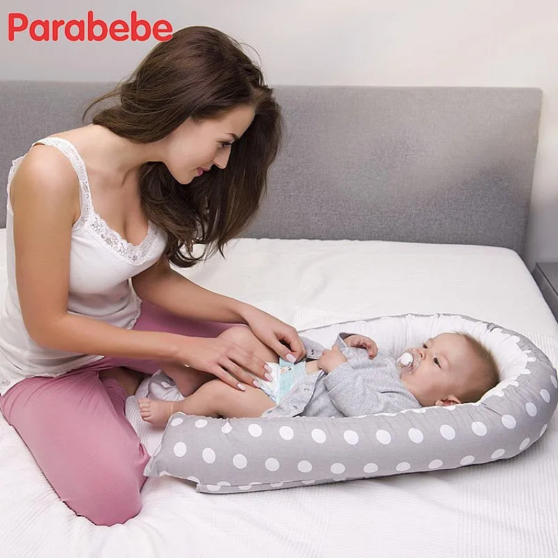 0.85 KG bébé berceau portable bébé lit coton enfants berceau mode 2018 nouveaux enfants lit pour nouveau-nés infantile voyage lit co-dormeur