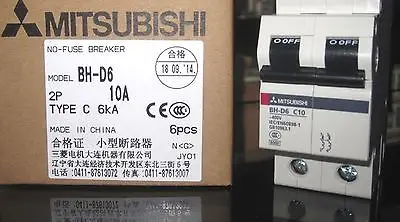 

New IN BOX M+ Circuit Breaker BH-D6 2P C10 10A #FY03