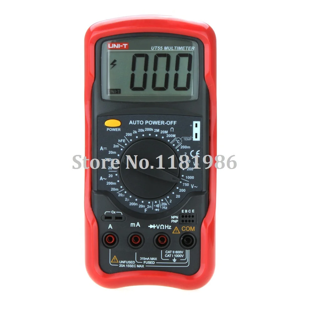 UNI T UT55 DMM Digital Multimeter UT 55 AC DC Voltmeter Resistance