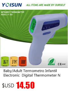 Детский/взрослый электронный цифровой Многофункциональный медицинский ИК-термометр для бесконтактного лба тела Инфракрасный термометр YI-200