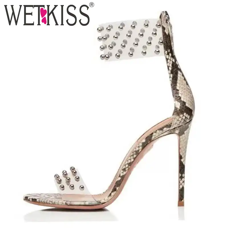 ladies studded sandals