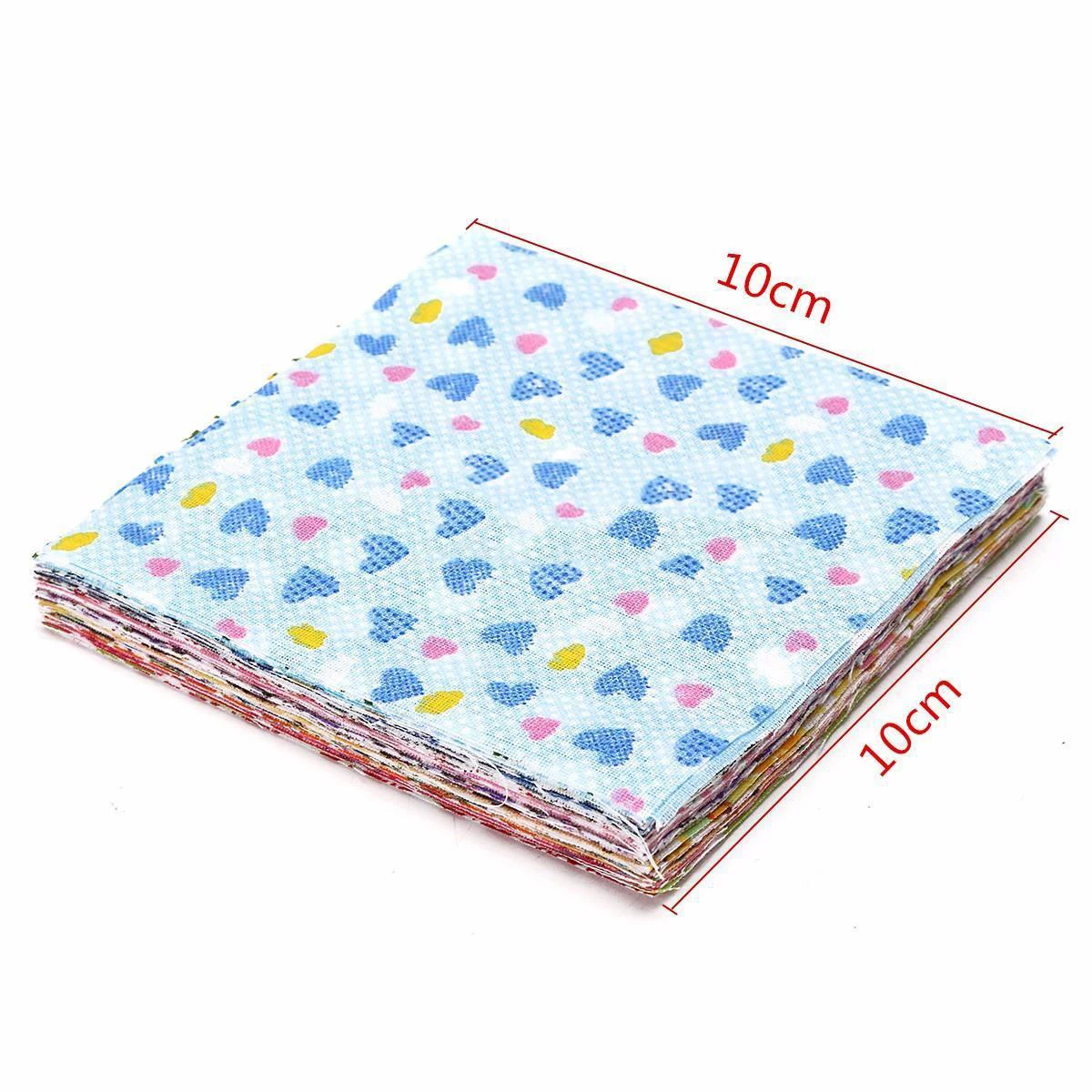 50pcs 10*10cm Square Fabric Bundle Patchwork Clothing Sewing Quilting Crafts