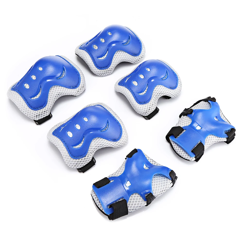6 Pcs Kid Gear Elbow Pads Wrist Protective Roller Skating Skateboard