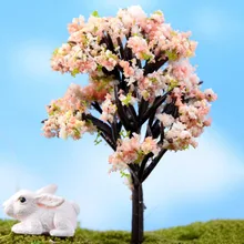 Новые горячие продажи украшения дома аксессуары Пластиковые ремесла Kawaii деревья для миниатюрный садовое украшение кукольный домик горшок для растений Diy ремесло