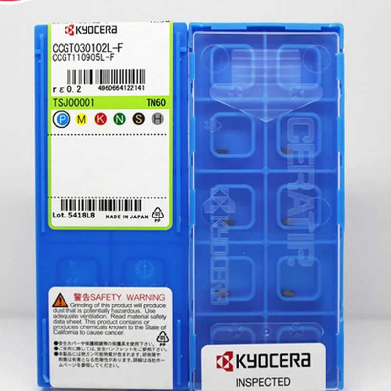 

10PCS CCGT030102L CCGT040104LF TN60 Kyocera Original Inserts Internal Boring Bar Cutter Blade Tool for C04H C05H-SCLCR03