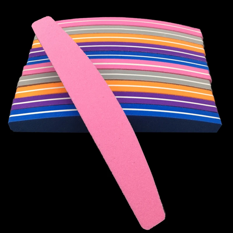 

50Pcs/lot Professional Nail Files Nail Buffer Sanding Washable Manicure Tool Polish Rubbing Polished Surface Nail Buffer