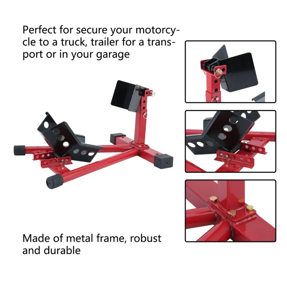 

Durable Autocycle Wheel Support TD-009-03 Heavy Duty Motorcycle Front Wheel Stand Autobike Rim Lift Tire Repair Tools