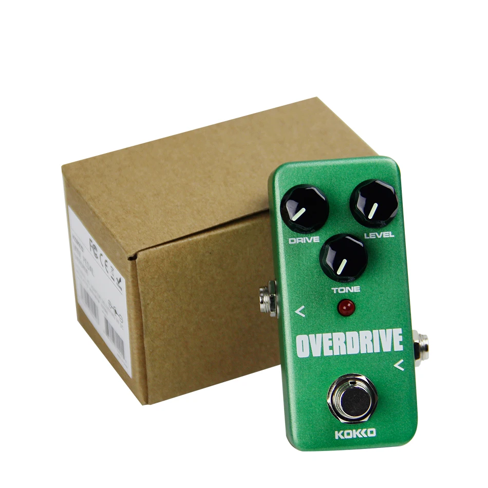 Mini pedal de overdrive portátil pedal efeito