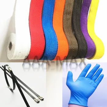 

5M 10M Motorcycles Car Exhaust Front Pipe Anti-hot Wrap Heat Manifold Shield Protective Tape Insulation Cloth Roll FREE SHIPPING