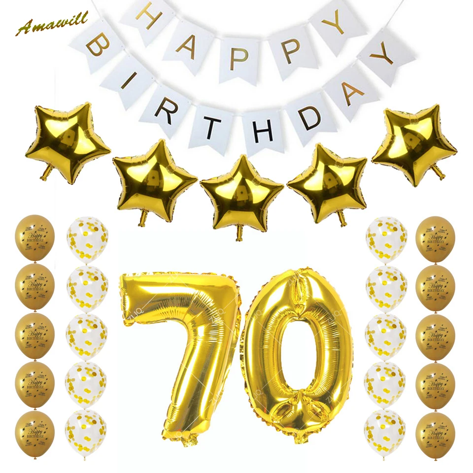 70th birthday banner
