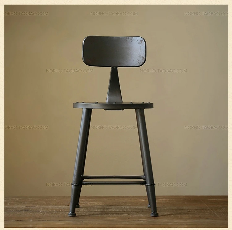 Iron rust proof the home bar hotel bar stool high chairs Starbucks high