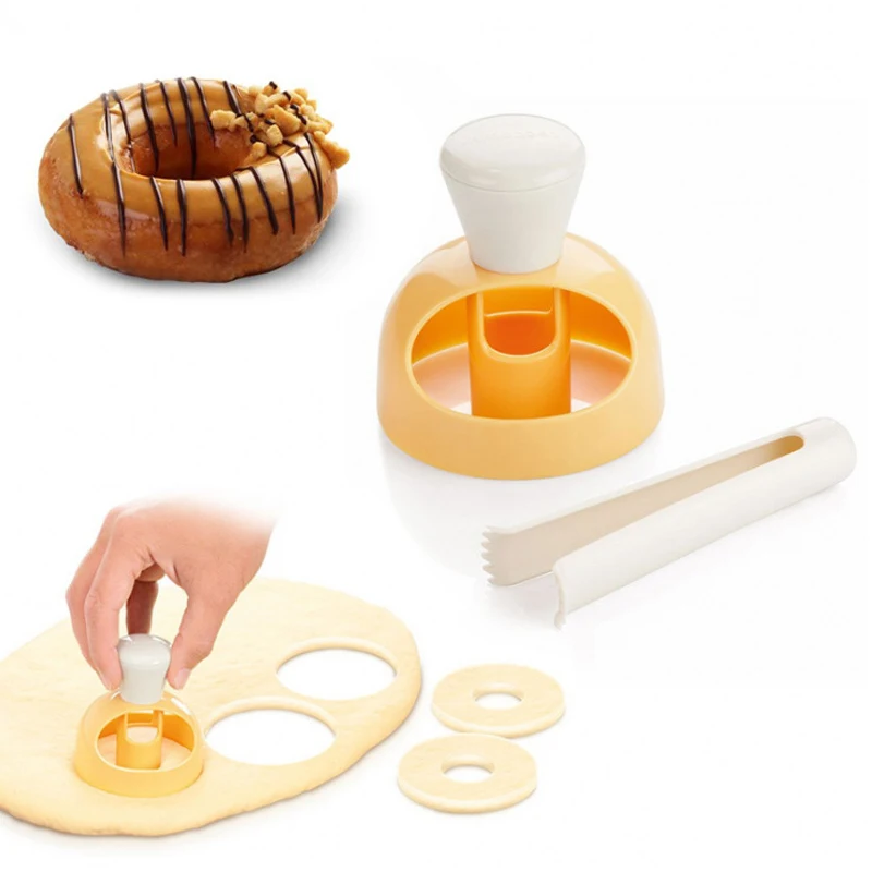 

Bakery Baking Tools Donut Mold Kitchen Desserts Bread Patisserie Cutter DIY Food Cookie Cake Stencil Doughnut Maker Mould