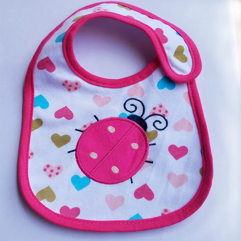 Baby bibs High Quality Three Layers feeding bib Cartoon Animal The embroidery baby feeding bibs Baby Eating Accessory Baby Stuff