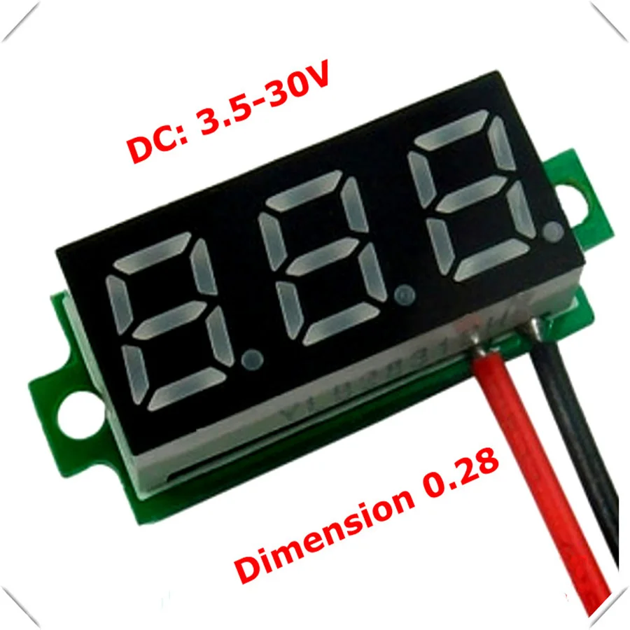 Купить Умный дом датчик 0,28 «мини цифровой вольтметр dc3.50-30v 2 ...