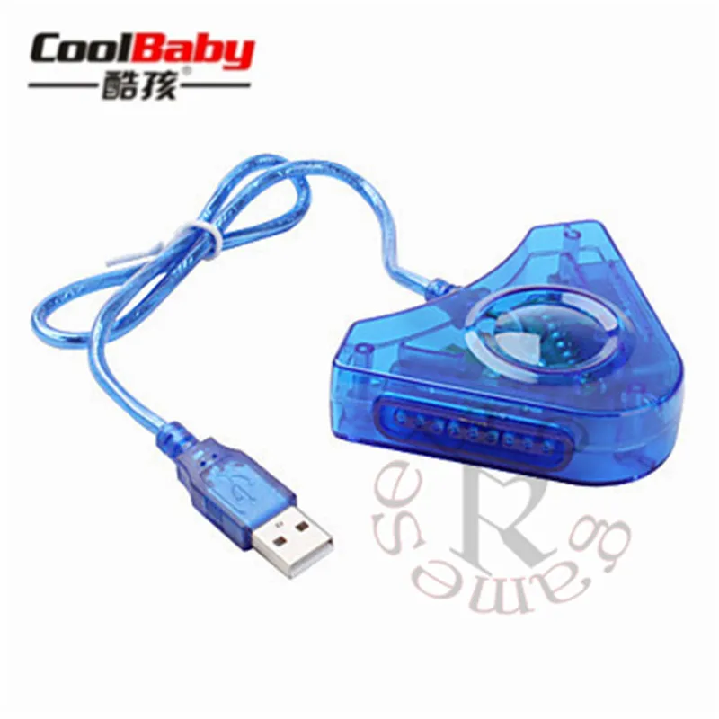 Для PS I II 1 2 PS1 PS2 PSX Playstation 2 джойстик игровой контроллер для ПК USB конвертер адаптер синий цвет