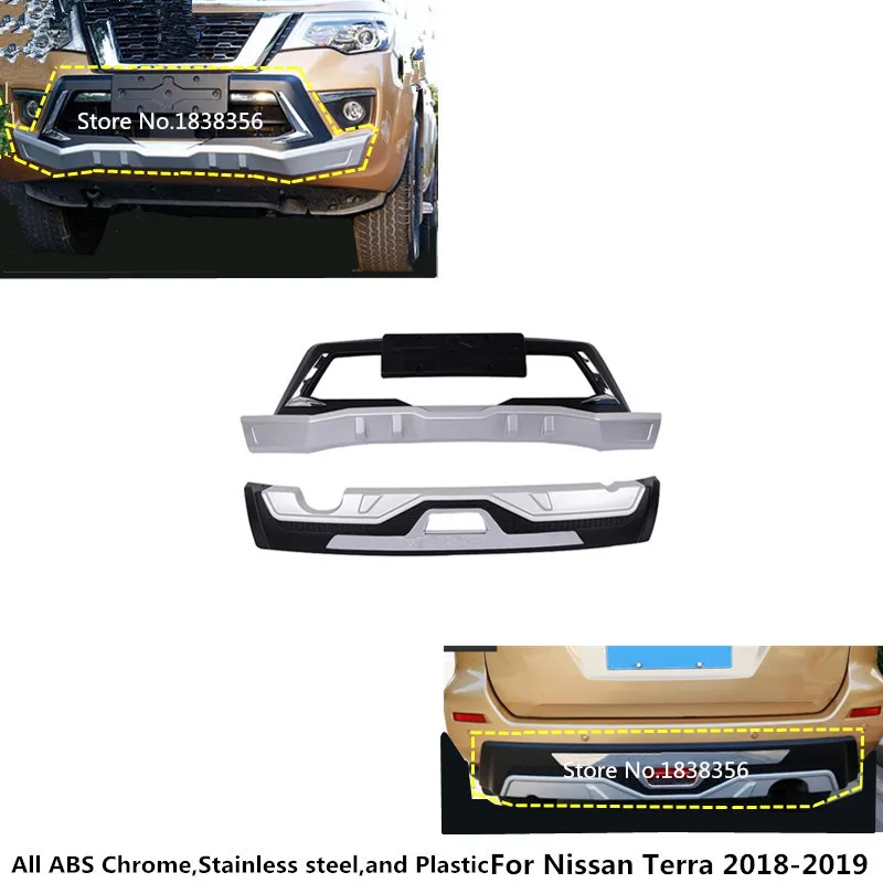 Высокое качество для Nissan Terra 2018 2019 автомобиль ABS + пластик передний/задний бампер
