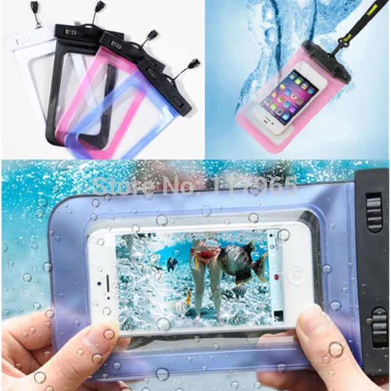 100% sealed пвх прочный водонепроницаемый мешок телефон случаях чехол для iphone 4 4S 5 6s 7