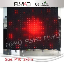 2 м* 3 м P10CM RGB Светодиодный лампа из ткани с SD DMX контроллер