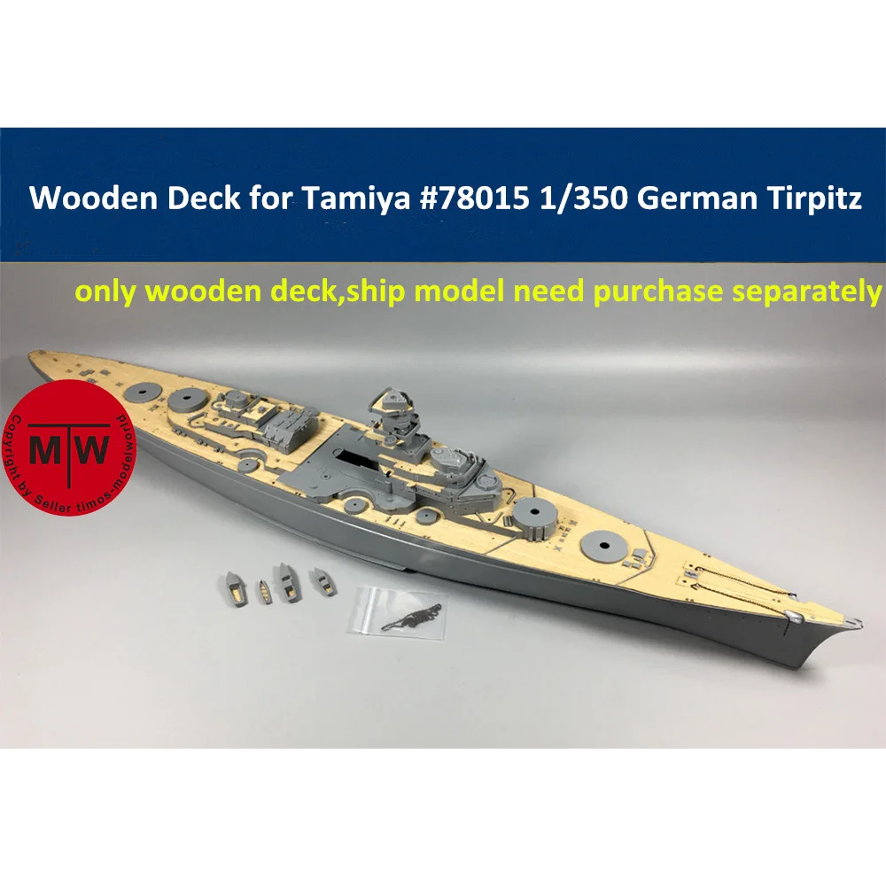 Масштаб 1/350 деревянная колода для немецкого батарейка Tamiya 78015 модель Tirpitz