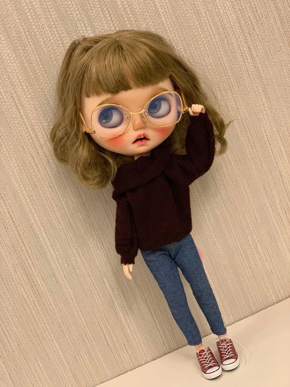 Одежда для кукол Blyth Doll OB24 свитера на одно плечо Azone Momoko JerryBerry Pullip аксессуары