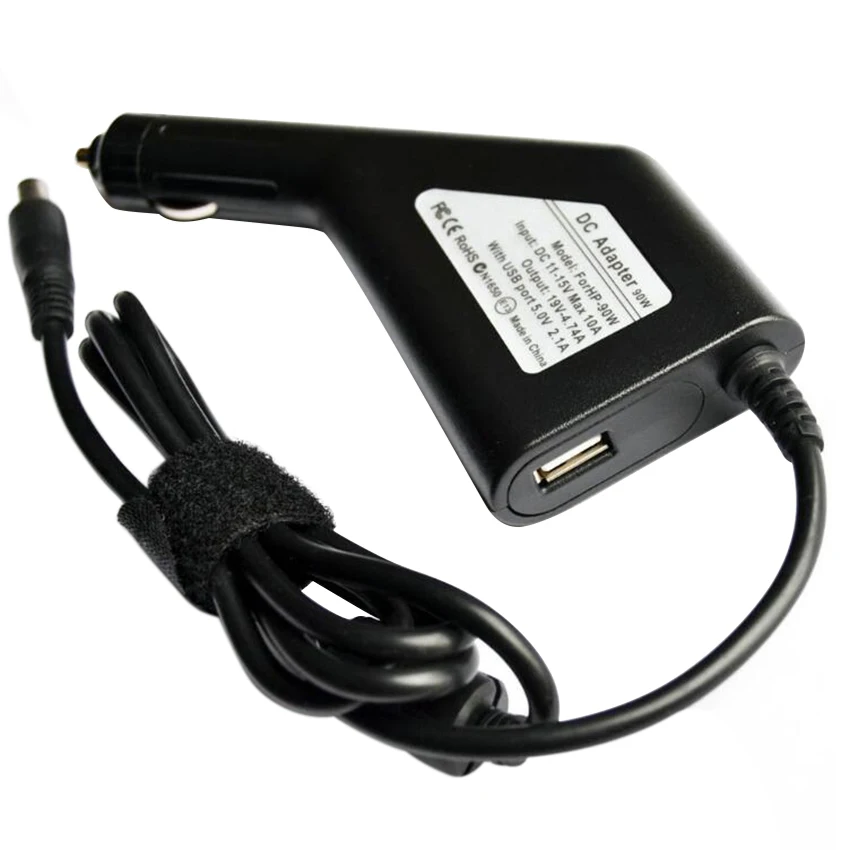 90W Laptop Dc Car Charger For Hp Pavilion Dv4 Dv5 Dv6 Dv7 Dv8 2000 19V 4.74A 7.4*5.0mm Mini Car Chargers Adapter