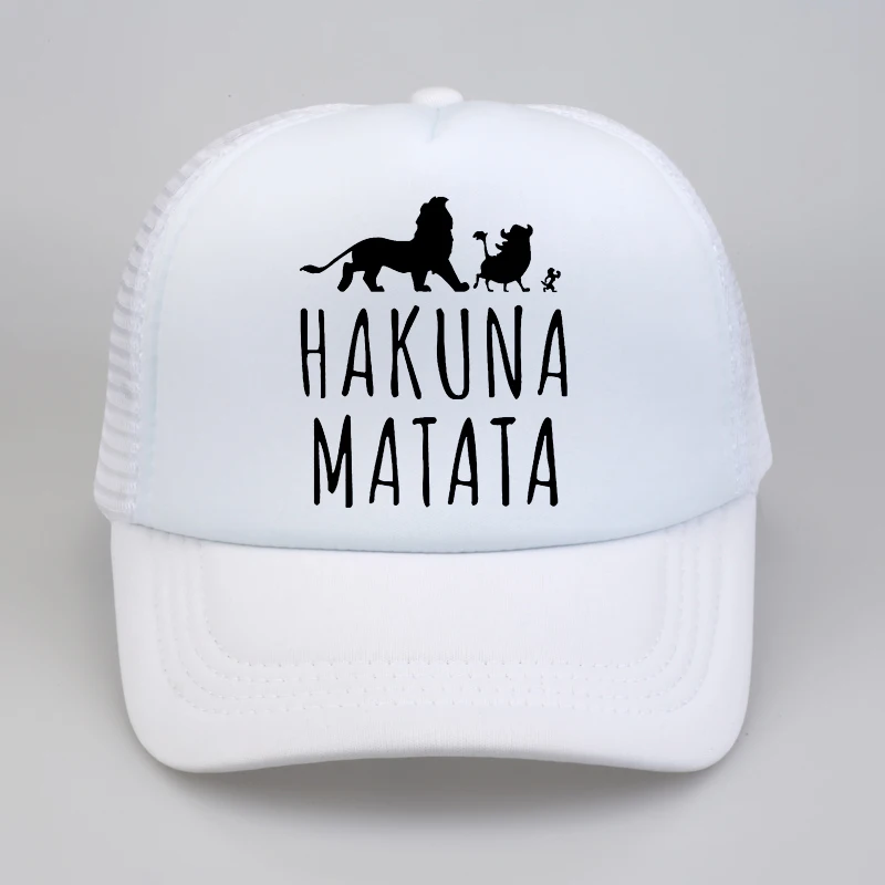 Кепка-бейсболка Lion King забавная шапка мужская Pumba Hakuna Matata Бейсболка крутая летняя сетчатая Кепка Дальнобойщика шляпа для мужчин